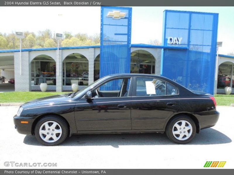 Black Obsidian / Gray 2004 Hyundai Elantra GLS Sedan