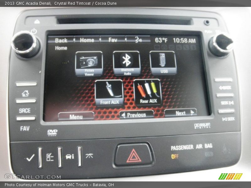 Crystal Red Tintcoat / Cocoa Dune 2013 GMC Acadia Denali