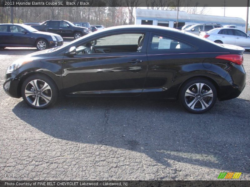 Black / Black 2013 Hyundai Elantra Coupe SE