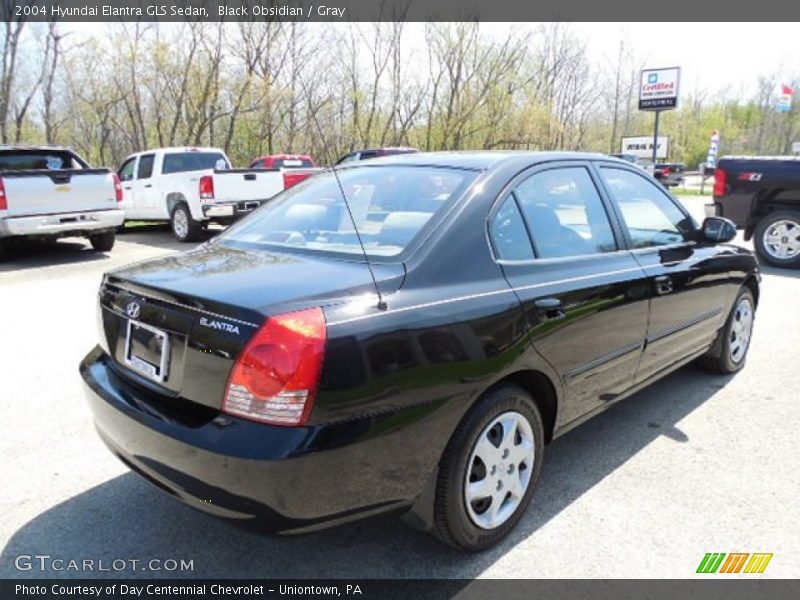 Black Obsidian / Gray 2004 Hyundai Elantra GLS Sedan