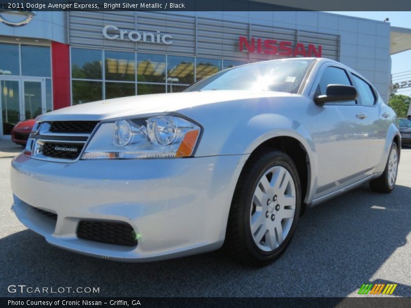 Bright Silver Metallic / Black 2011 Dodge Avenger Express