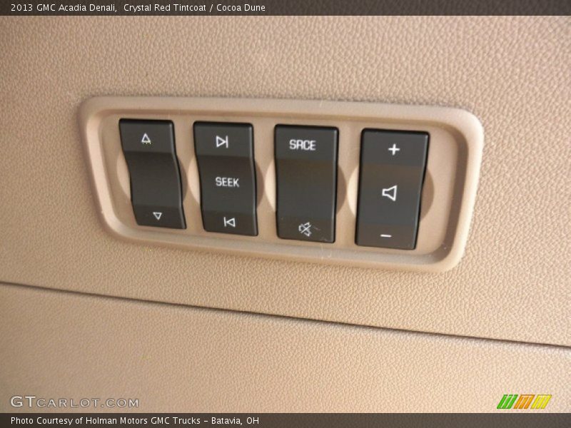 Controls of 2013 Acadia Denali
