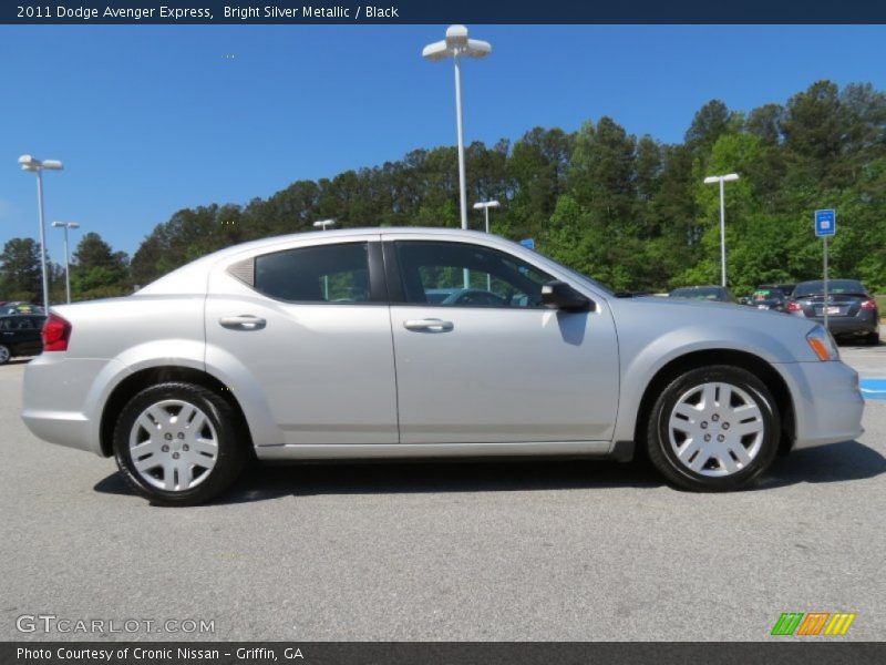 Bright Silver Metallic / Black 2011 Dodge Avenger Express