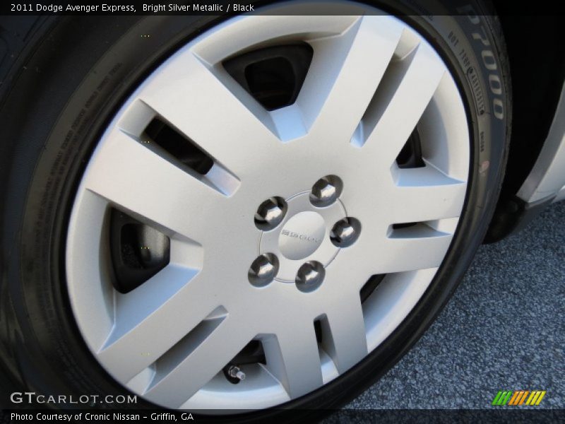 Bright Silver Metallic / Black 2011 Dodge Avenger Express