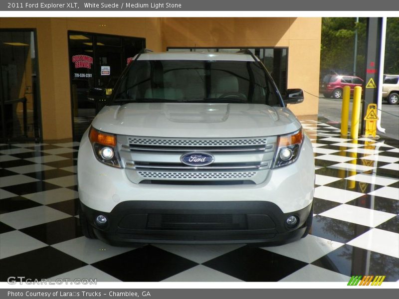 White Suede / Medium Light Stone 2011 Ford Explorer XLT