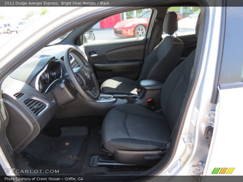Bright Silver Metallic / Black 2011 Dodge Avenger Express