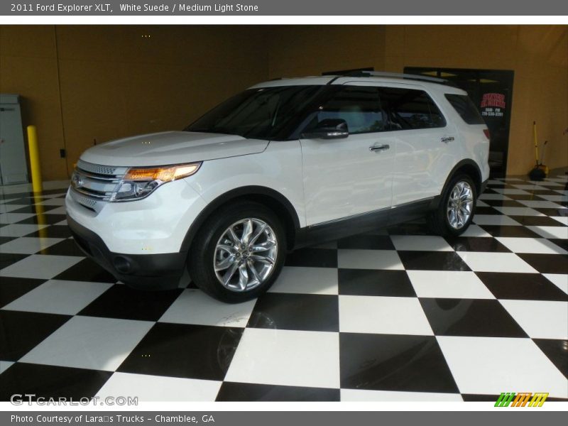 White Suede / Medium Light Stone 2011 Ford Explorer XLT