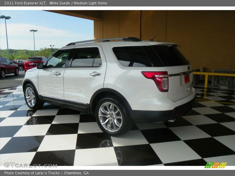 White Suede / Medium Light Stone 2011 Ford Explorer XLT
