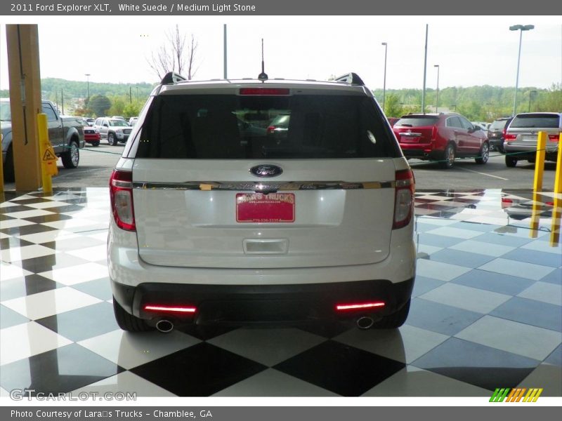 White Suede / Medium Light Stone 2011 Ford Explorer XLT