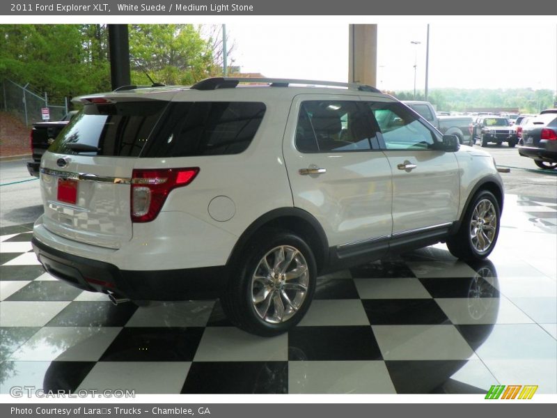 White Suede / Medium Light Stone 2011 Ford Explorer XLT