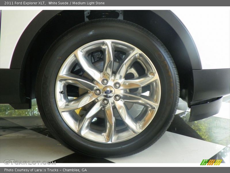 White Suede / Medium Light Stone 2011 Ford Explorer XLT
