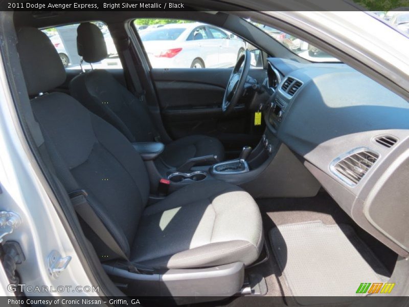 Bright Silver Metallic / Black 2011 Dodge Avenger Express