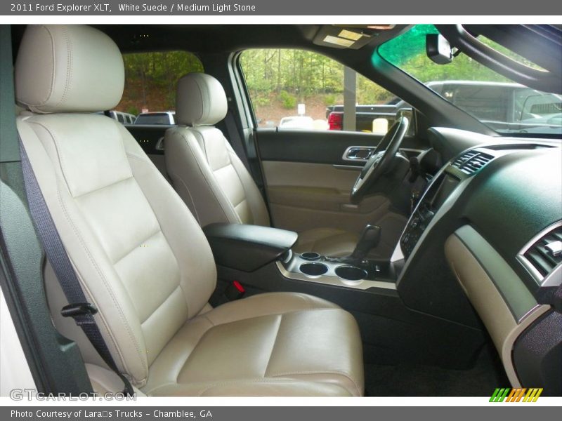 White Suede / Medium Light Stone 2011 Ford Explorer XLT