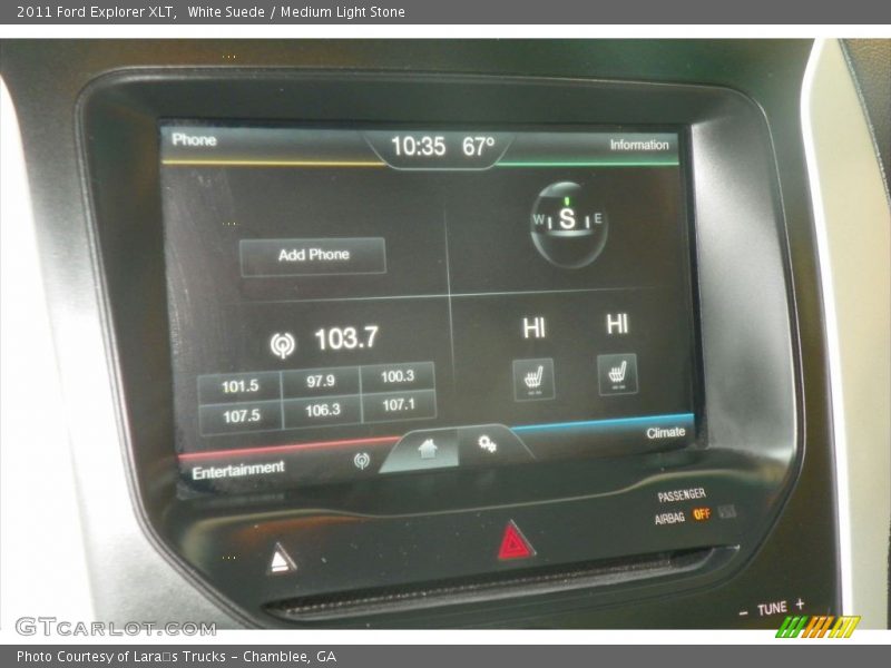 White Suede / Medium Light Stone 2011 Ford Explorer XLT