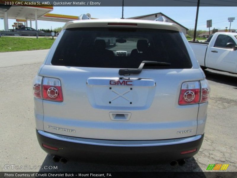 Quicksilver Metallic / Ebony 2010 GMC Acadia SL AWD
