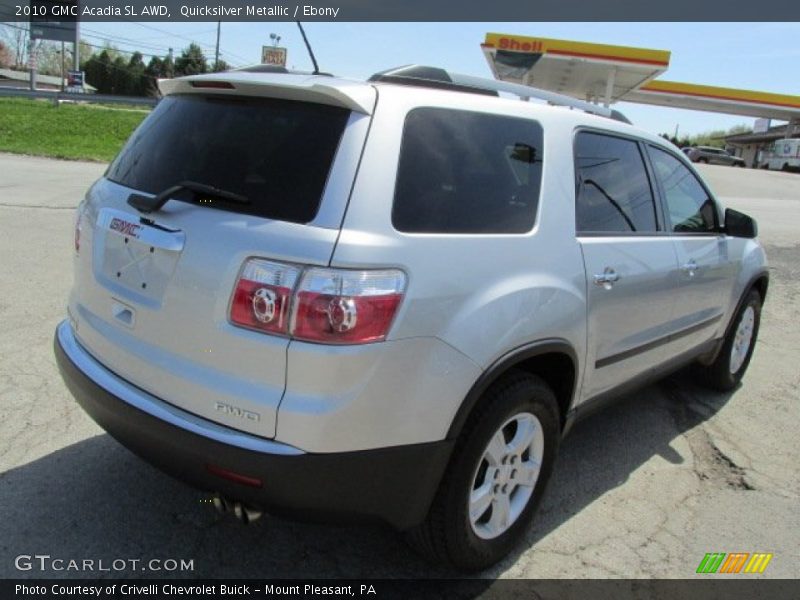 Quicksilver Metallic / Ebony 2010 GMC Acadia SL AWD