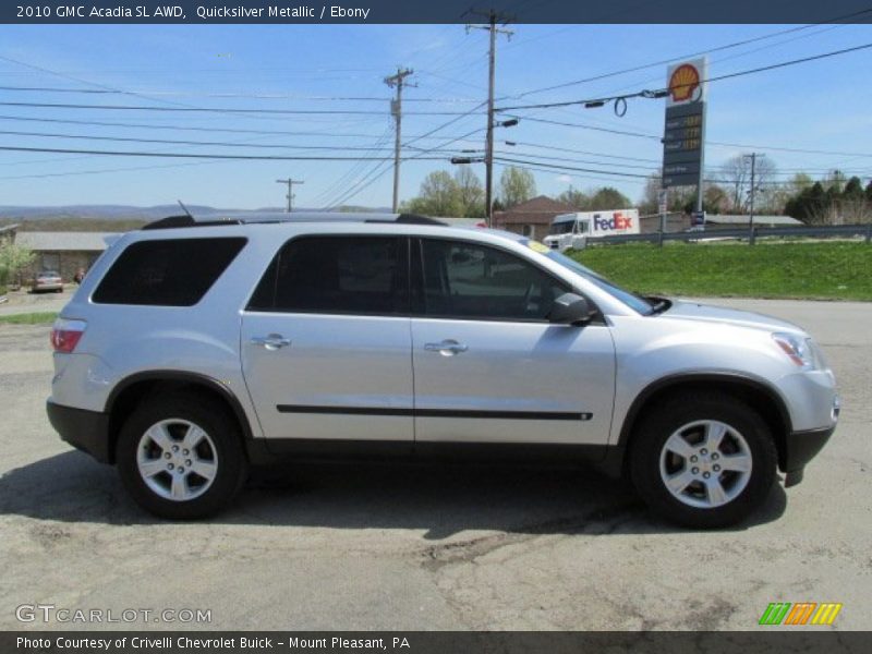 Quicksilver Metallic / Ebony 2010 GMC Acadia SL AWD