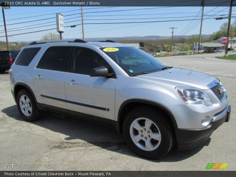 Quicksilver Metallic / Ebony 2010 GMC Acadia SL AWD