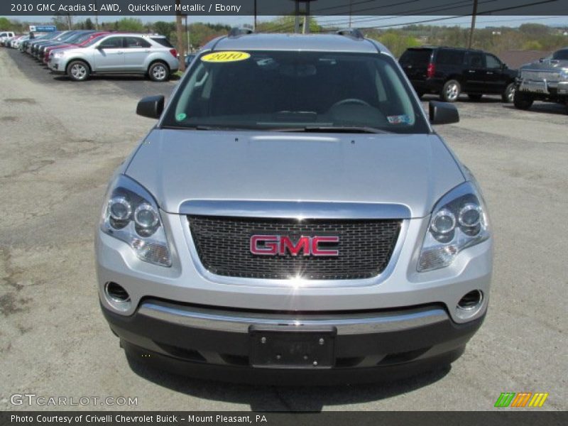 Quicksilver Metallic / Ebony 2010 GMC Acadia SL AWD