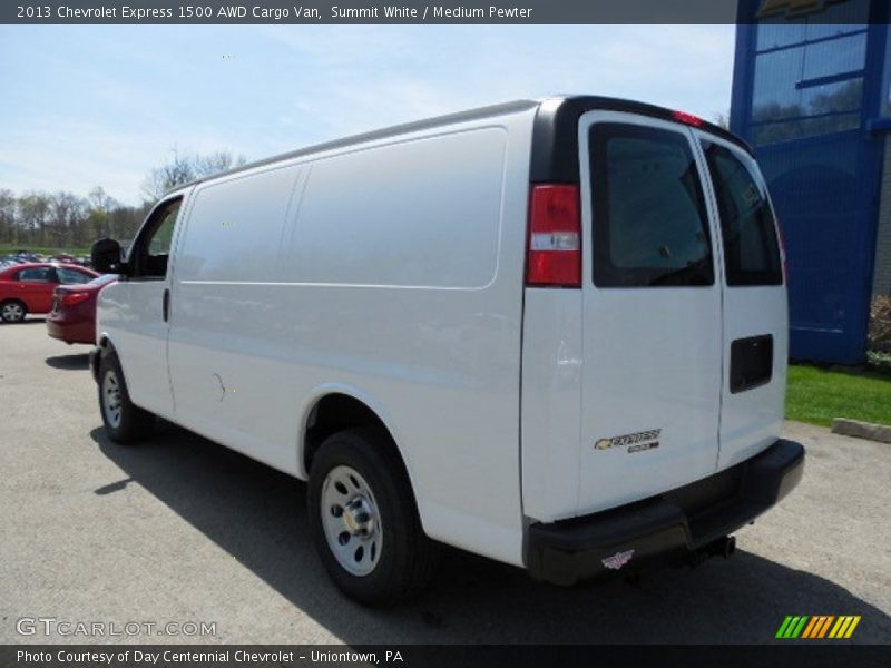 Summit White / Medium Pewter 2013 Chevrolet Express 1500 AWD Cargo Van