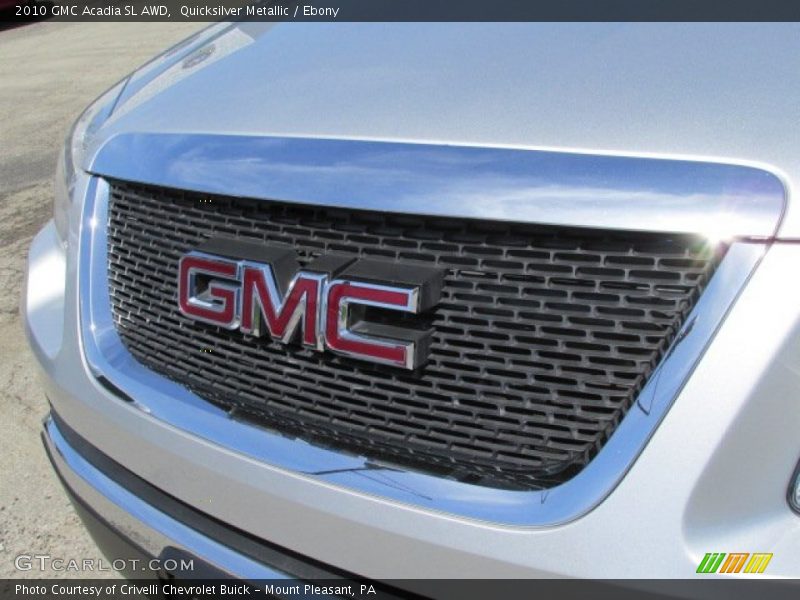 Quicksilver Metallic / Ebony 2010 GMC Acadia SL AWD