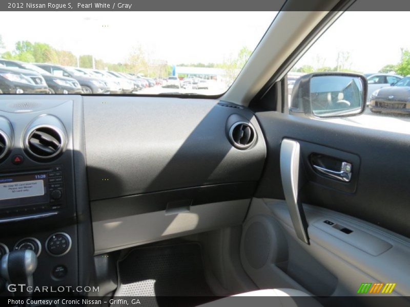 Pearl White / Gray 2012 Nissan Rogue S