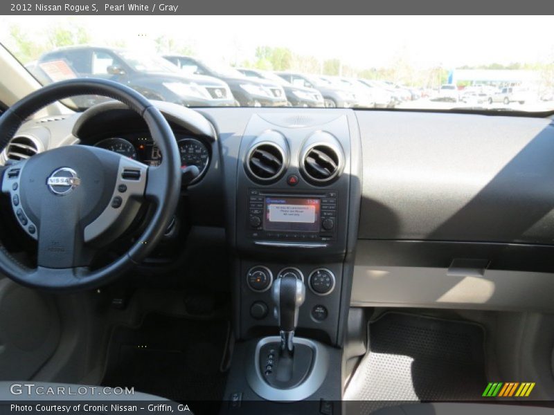 Pearl White / Gray 2012 Nissan Rogue S
