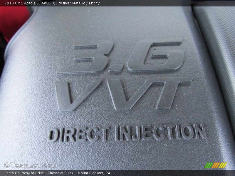 Quicksilver Metallic / Ebony 2010 GMC Acadia SL AWD