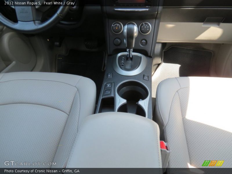 Pearl White / Gray 2012 Nissan Rogue S