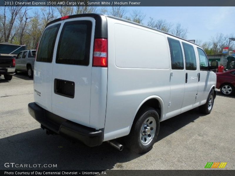 Summit White / Medium Pewter 2013 Chevrolet Express 1500 AWD Cargo Van