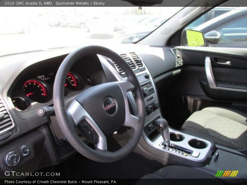 Quicksilver Metallic / Ebony 2010 GMC Acadia SL AWD