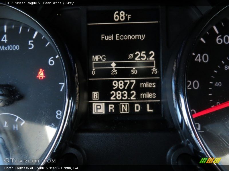 Pearl White / Gray 2012 Nissan Rogue S