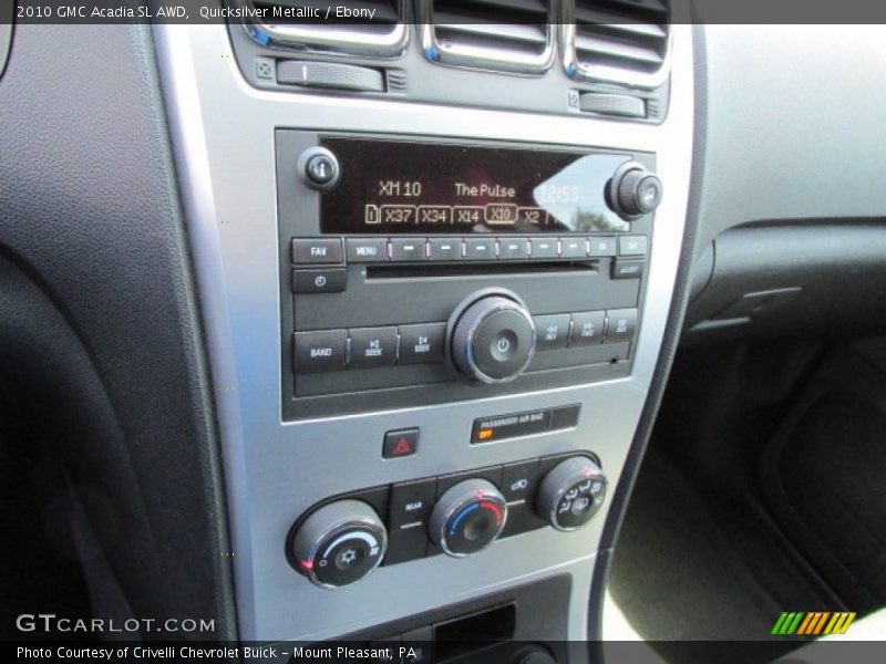 Quicksilver Metallic / Ebony 2010 GMC Acadia SL AWD