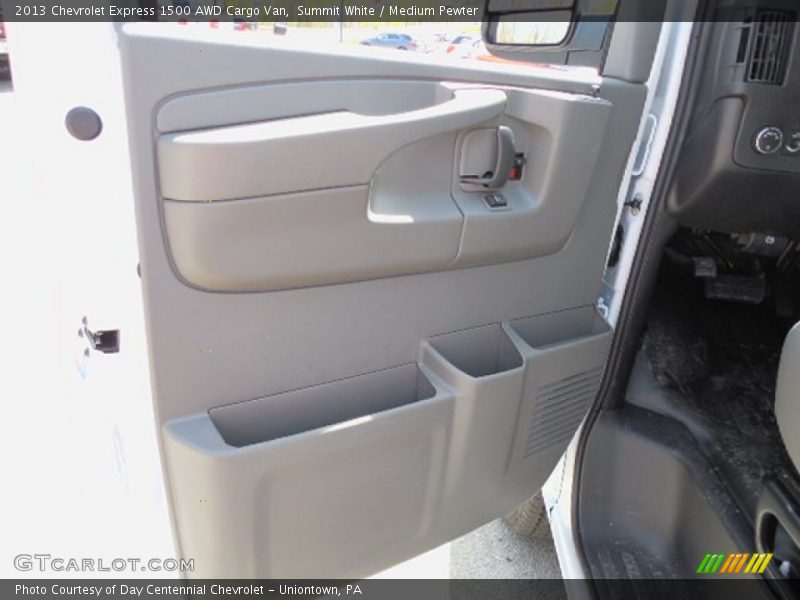 Summit White / Medium Pewter 2013 Chevrolet Express 1500 AWD Cargo Van