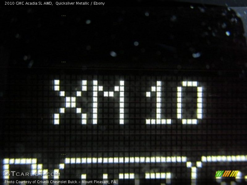 Quicksilver Metallic / Ebony 2010 GMC Acadia SL AWD