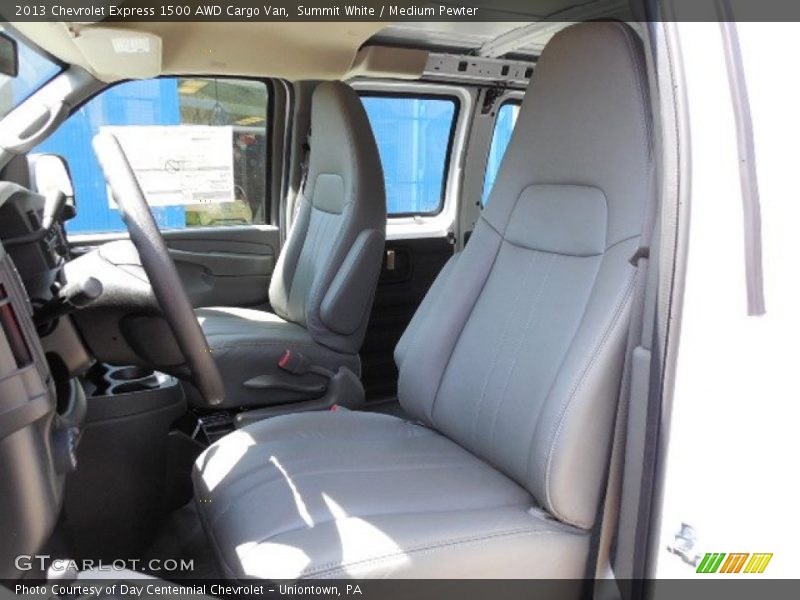 Summit White / Medium Pewter 2013 Chevrolet Express 1500 AWD Cargo Van
