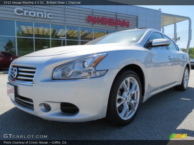 Brilliant Silver / Charcoal 2012 Nissan Maxima 3.5 SV