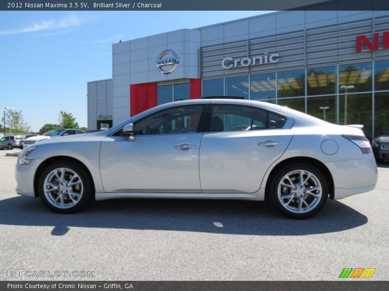 Brilliant Silver / Charcoal 2012 Nissan Maxima 3.5 SV
