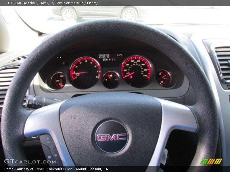 Quicksilver Metallic / Ebony 2010 GMC Acadia SL AWD