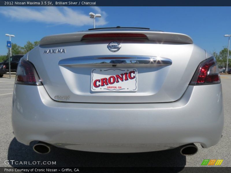 Brilliant Silver / Charcoal 2012 Nissan Maxima 3.5 SV