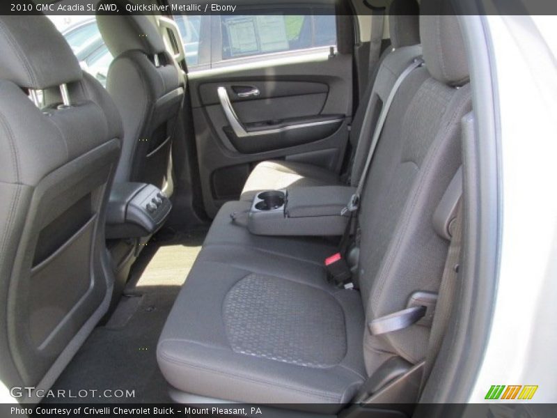 Rear Seat of 2010 Acadia SL AWD