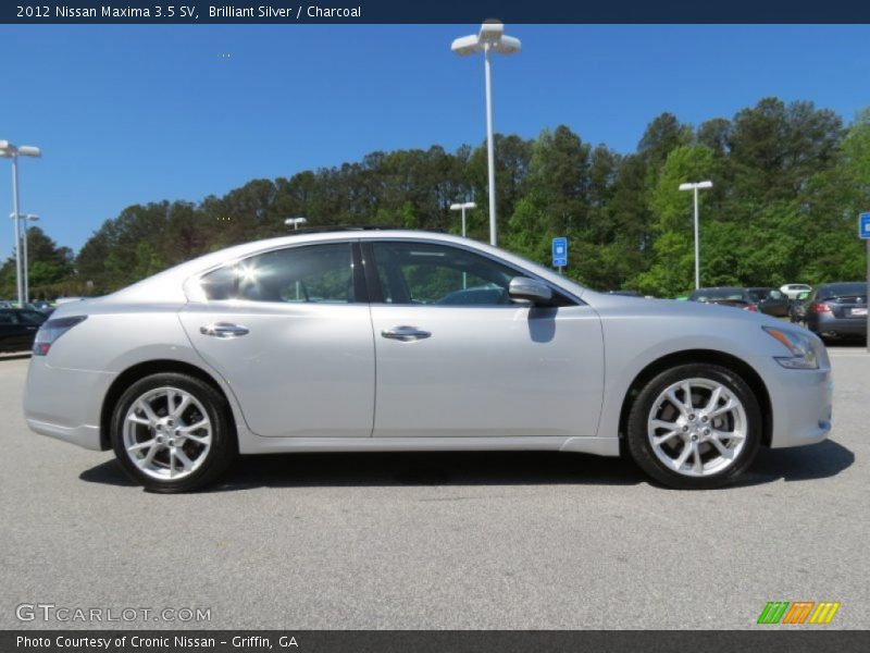 Brilliant Silver / Charcoal 2012 Nissan Maxima 3.5 SV
