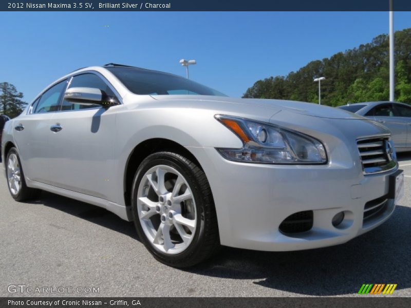 Brilliant Silver / Charcoal 2012 Nissan Maxima 3.5 SV