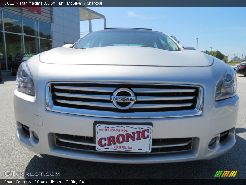 Brilliant Silver / Charcoal 2012 Nissan Maxima 3.5 SV