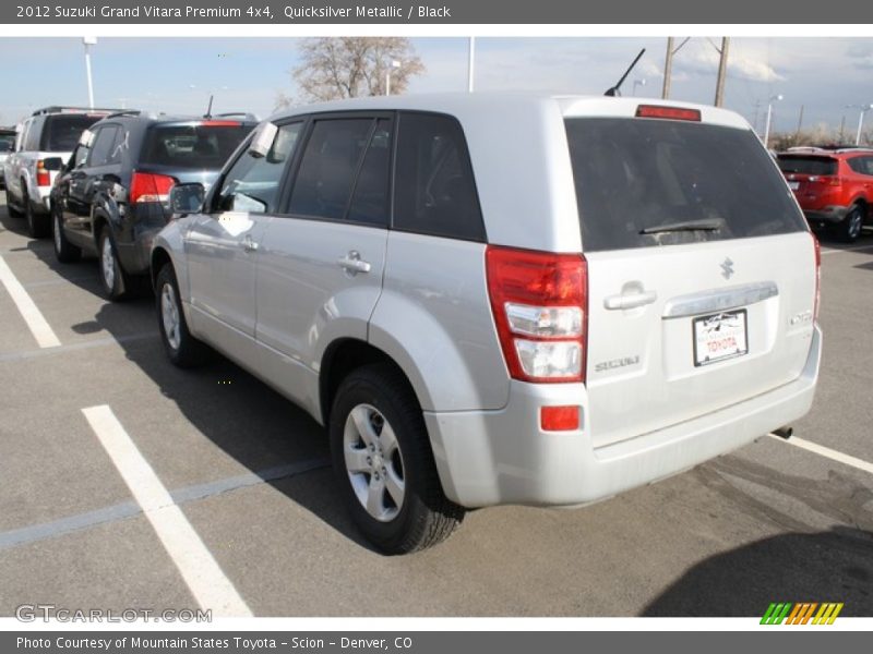 Quicksilver Metallic / Black 2012 Suzuki Grand Vitara Premium 4x4