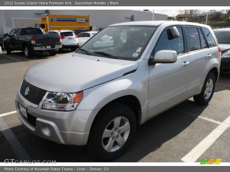 Quicksilver Metallic / Black 2012 Suzuki Grand Vitara Premium 4x4