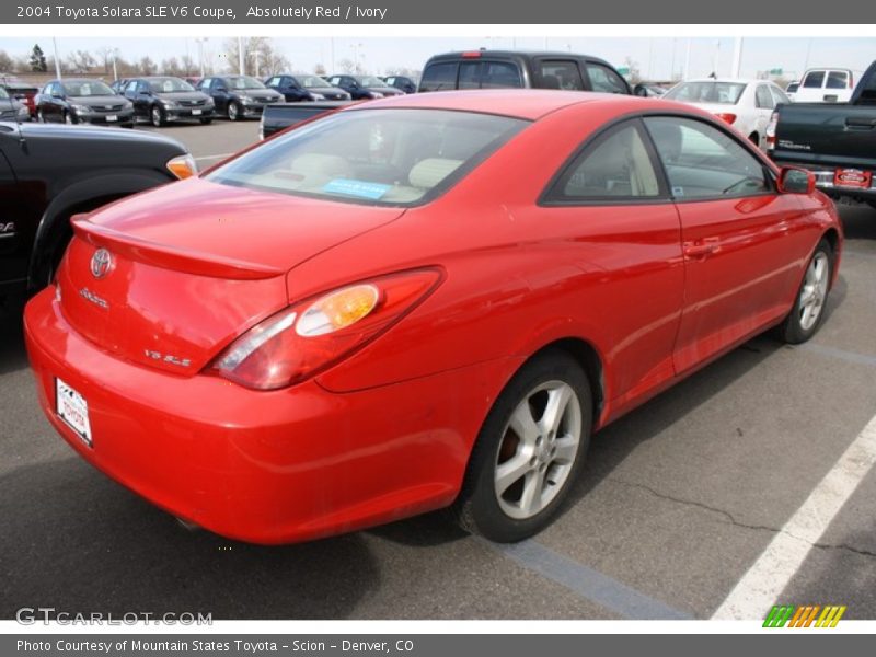 Absolutely Red / Ivory 2004 Toyota Solara SLE V6 Coupe