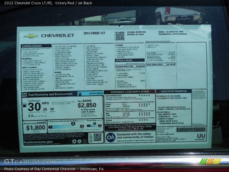 Victory Red / Jet Black 2013 Chevrolet Cruze LT/RS