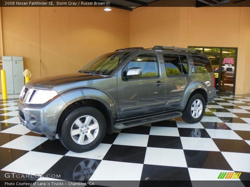 Storm Gray / Russet Brown 2008 Nissan Pathfinder SE