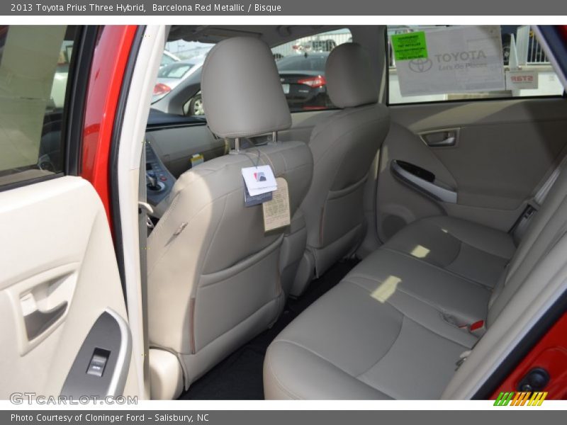 Rear Seat of 2013 Prius Three Hybrid